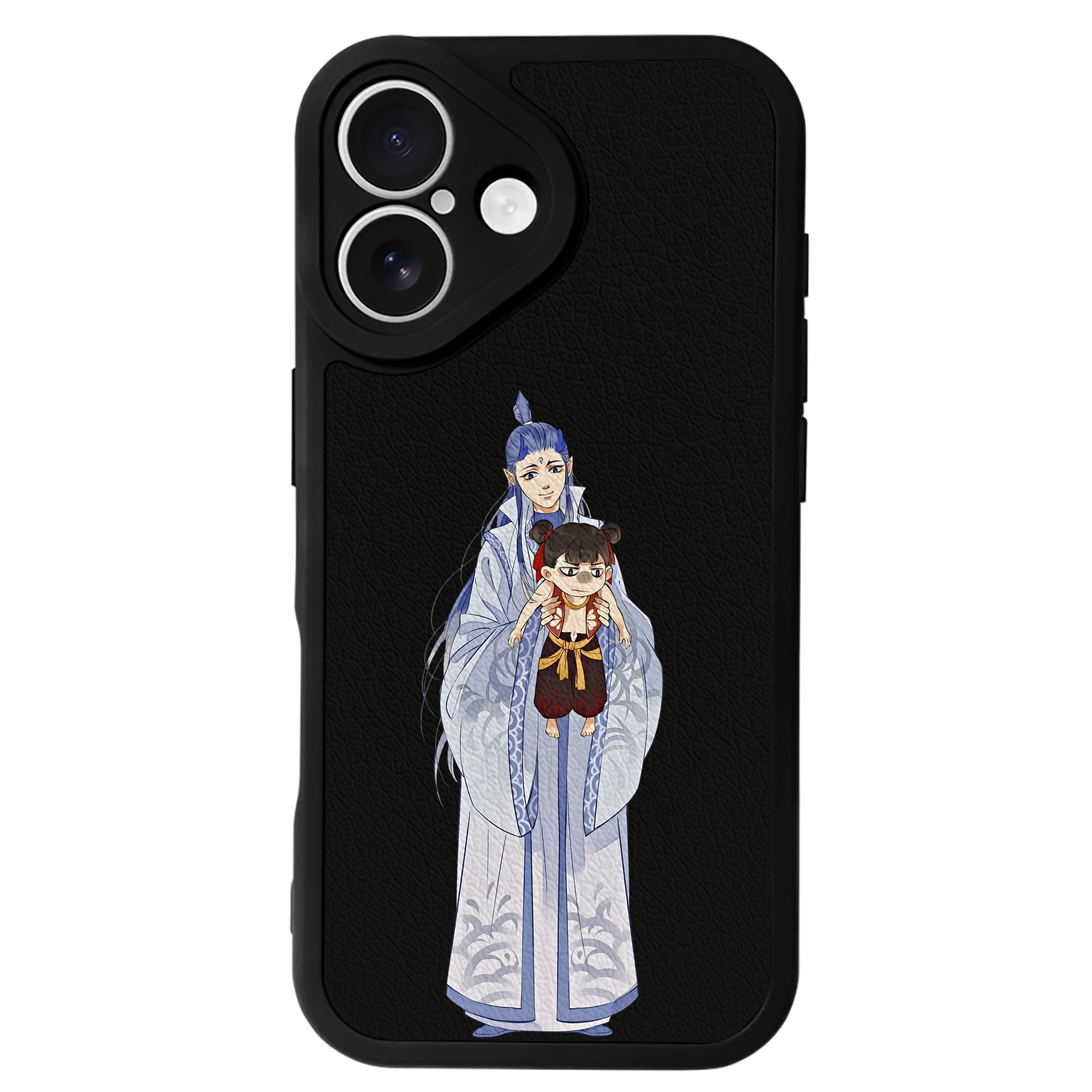 （画像用） Ne Zha 2 ナタ 魔童の大暴れ 【iPhone 16シリーズ対応】シリコンスマホケース（レザー調） 材質：シリコン